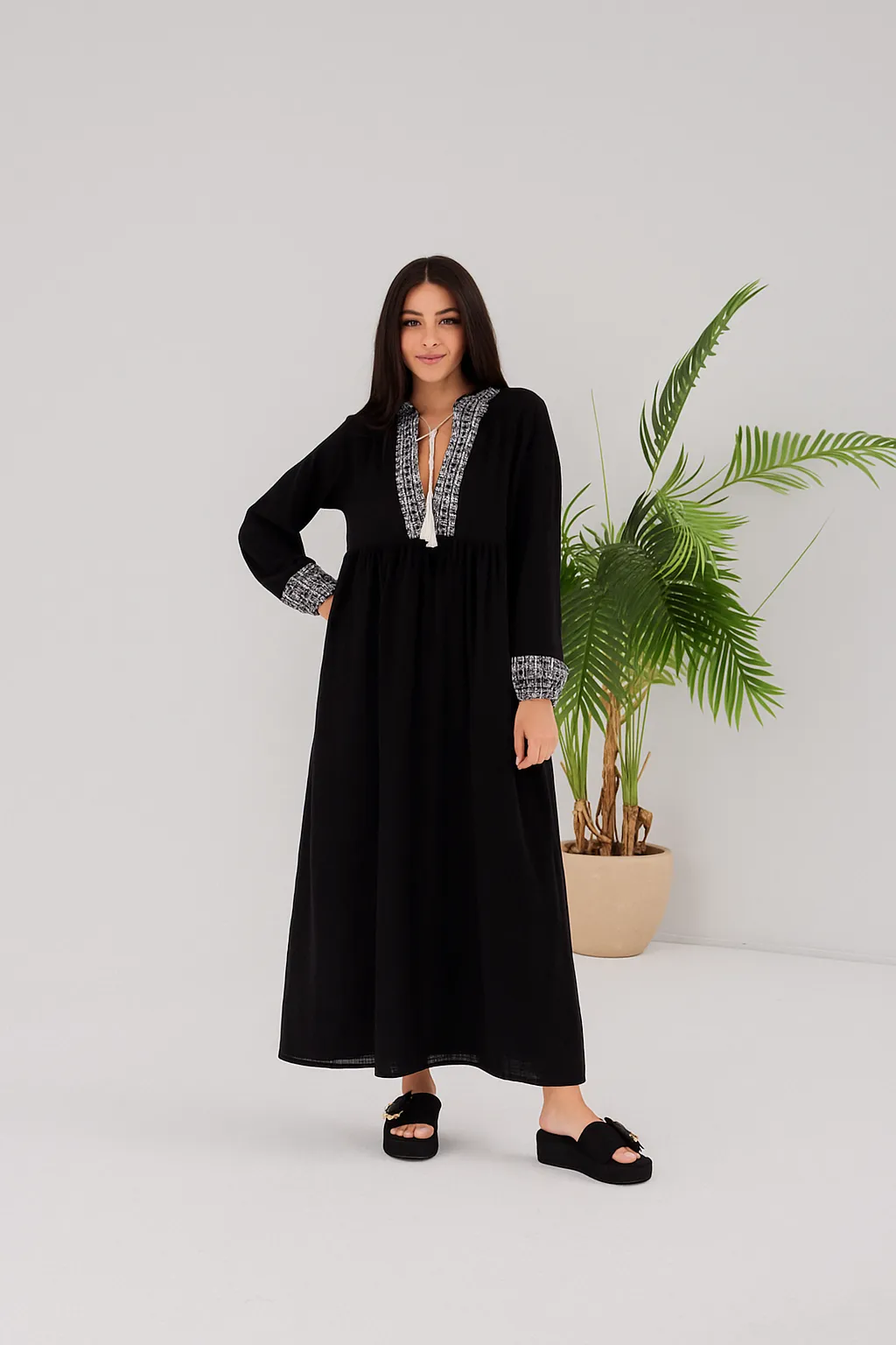 Dress Neck Halter Ethnic