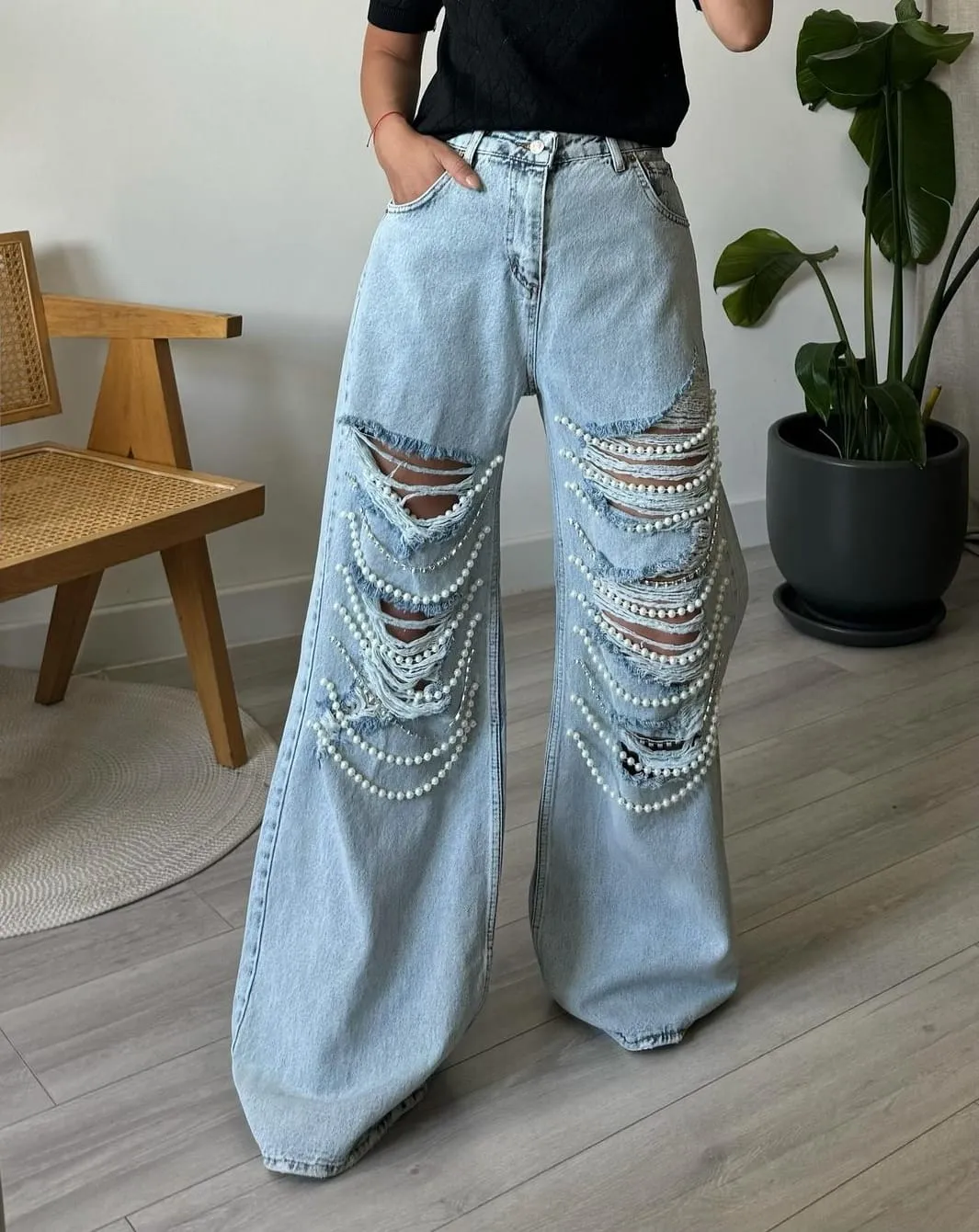 Denim Wide Accessories Original Jeans